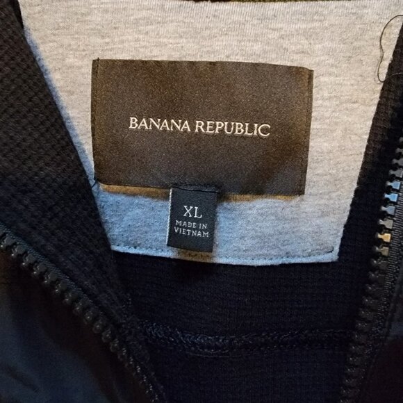 Banana Republic zippered hoodie - Black - Sz XL - Picture 3 of 4
